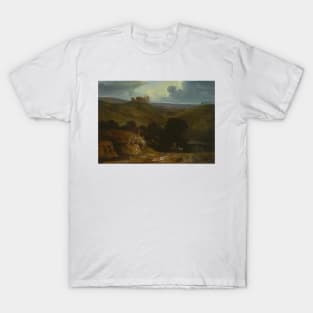 Landscape with a Castle by John Martin T-Shirt